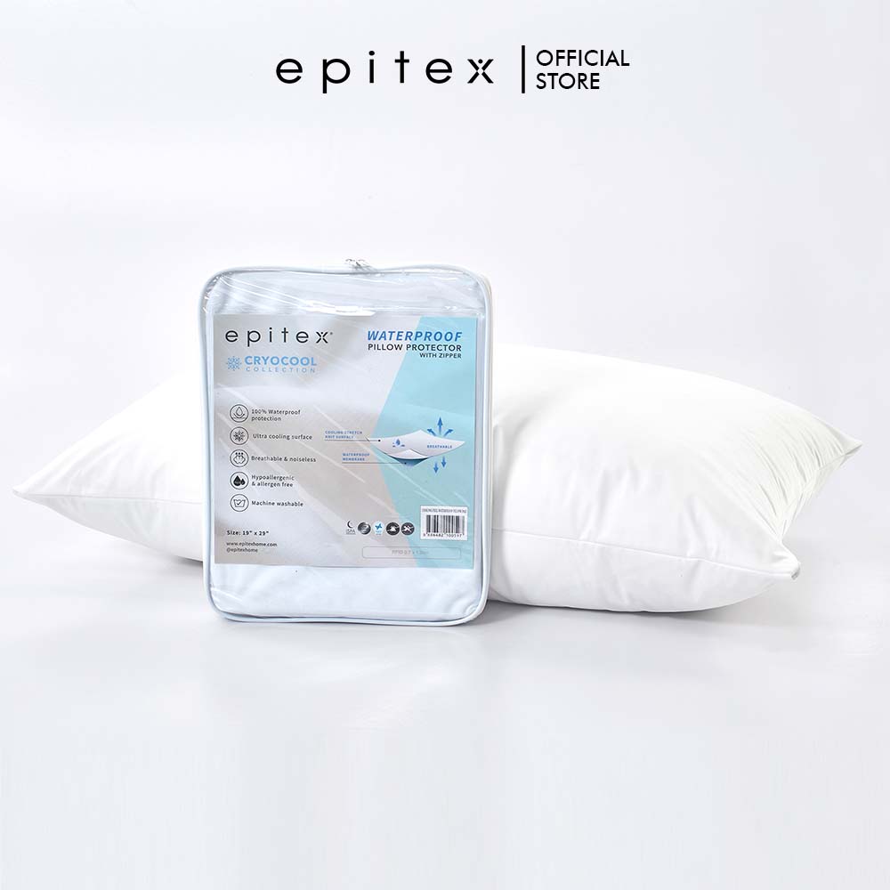 Epitex Cooling Waterproof Pillow Bolster Protector Anti Mite And Anti Bacterial Shopee Singapore