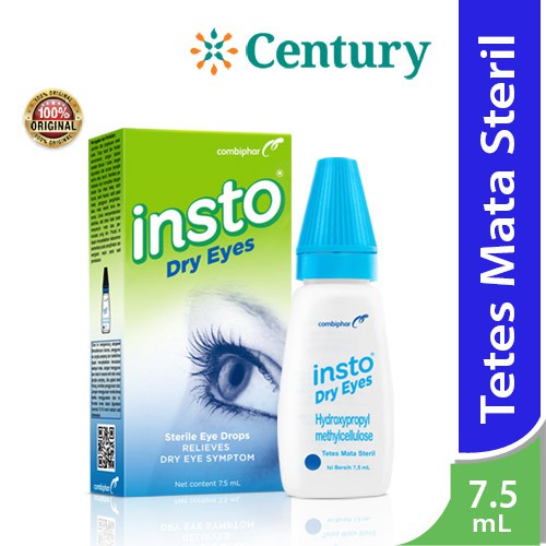 Insto Dry Eyes 7,5 mL / Mata Merah / Mata Iritasi / Mata Kering / Pelembab Mata