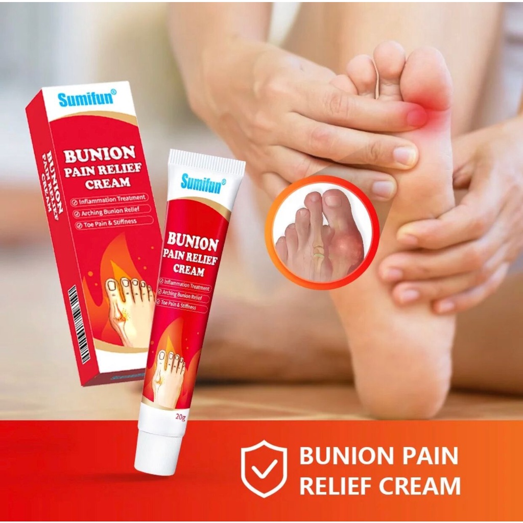 Natural Bunion Relief Cream, Foot Pain Soothing Solution, Toe Swelling