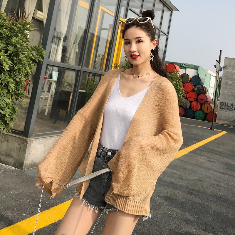 Thin wool cardigan store