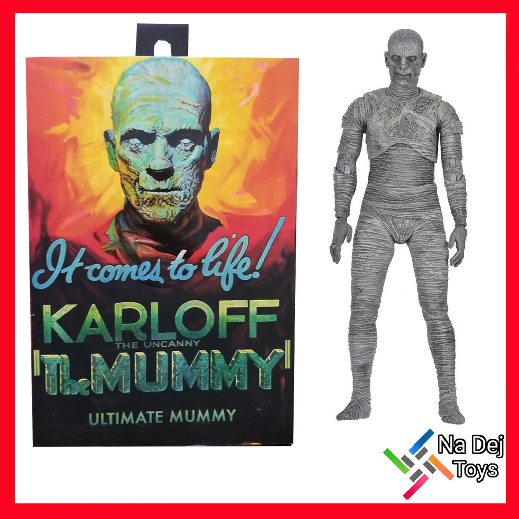 NECA Universal Monsters Ultimate The Mummy 7 "Shape The 7" Figure ...