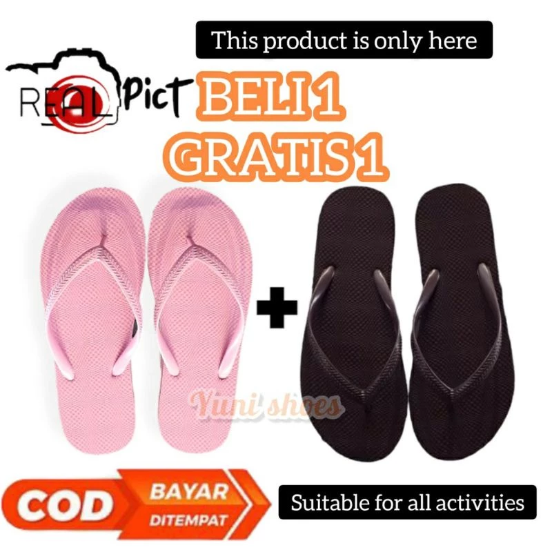 Sandal Jepit wanita dewasa veronica/flifferr ,NEWS PROMO BELI 1 GRATIS 1 - Gambar 3