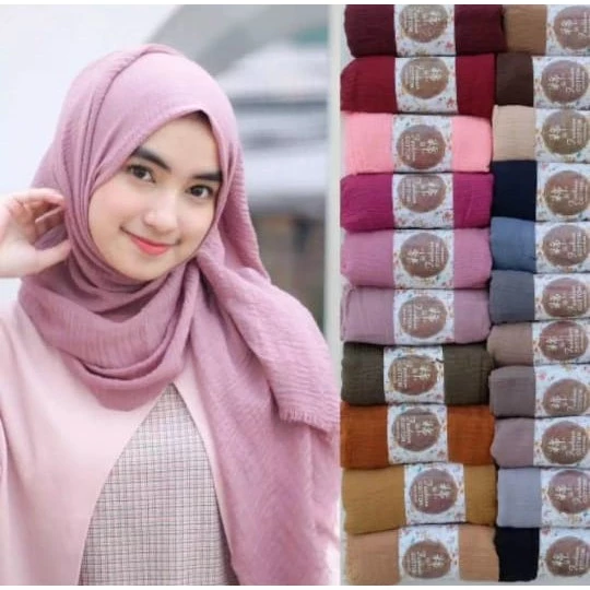 Pasmina Crinkle Polos Part1 / Pasmina Polos / Pasmina Lecek