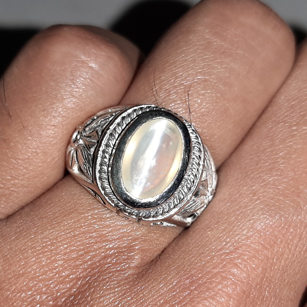 White stone hot sale ring men