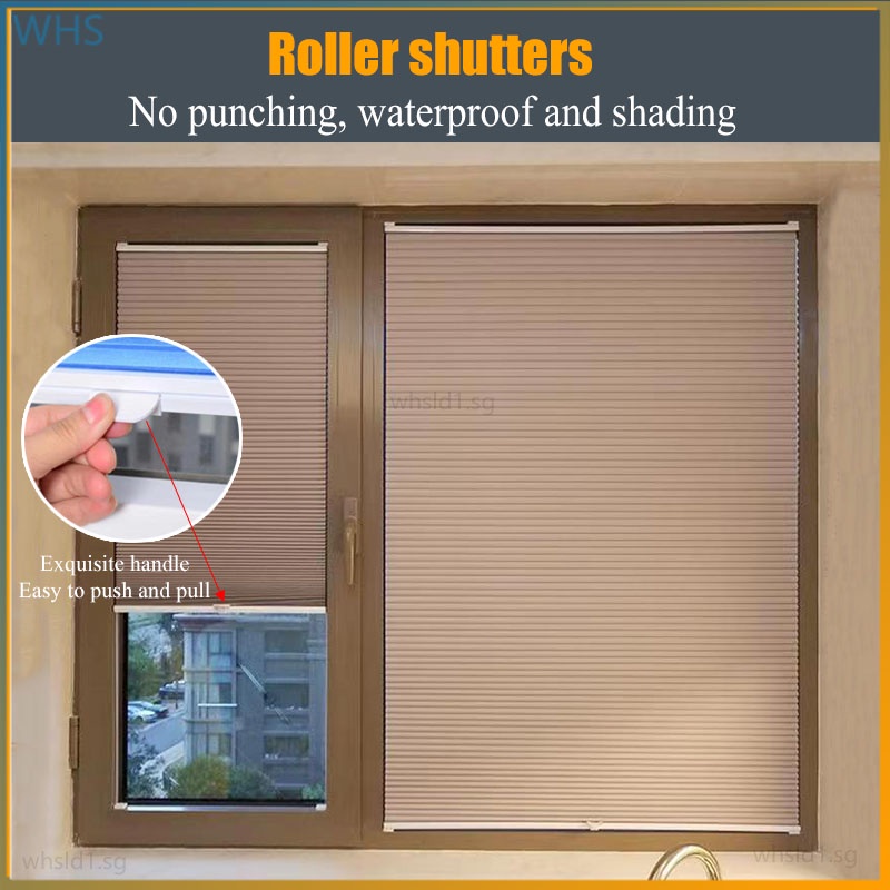 Sunshade roller blinds kitchen bathroom roller blinds side lock
