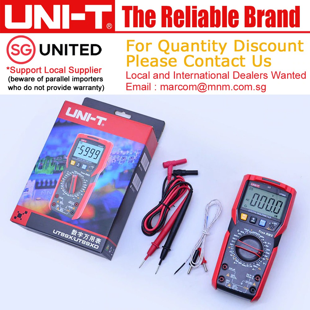 Uni-T UT89X UT89XD Digital Multimeter | Shopee Singapore