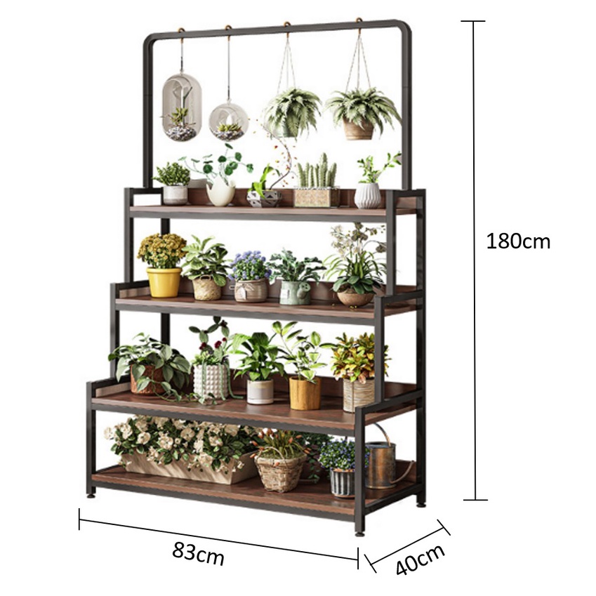 [SG SELLER] Plant Rack Plant Stand Wooden Plant Flower Rack Bamboo Rack ...