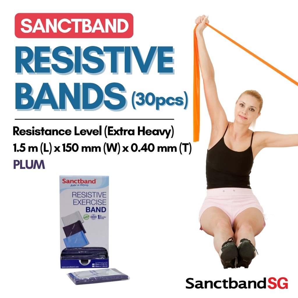 Sanctband Resistance Band 1.5m length Resistive Band 30pcs