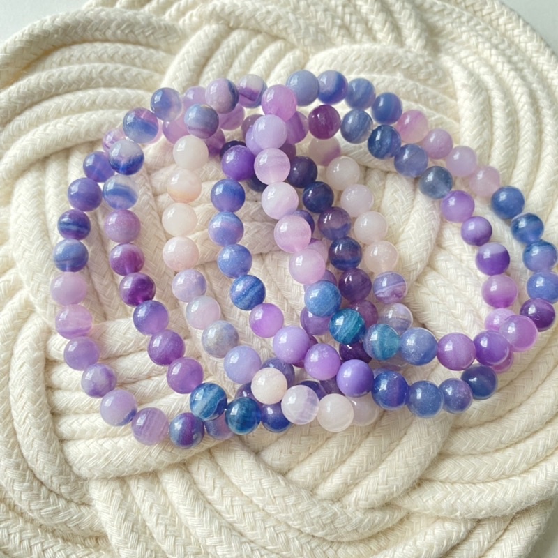 Silky Purple Fluorite Bracelet