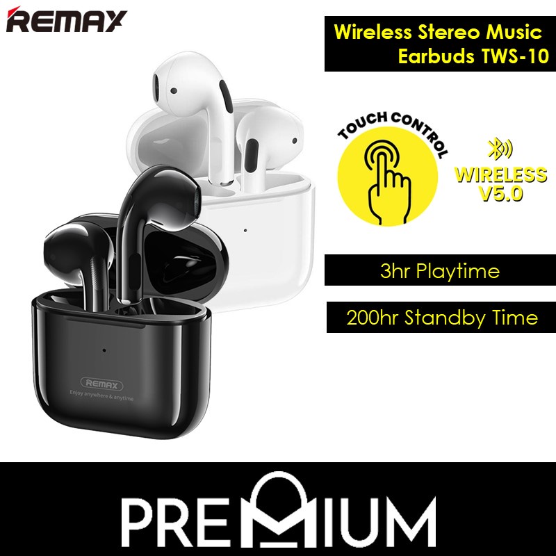 REMAX TWS 10 10i Plus True Wireless Bluetooth 5.0 Stereo Music