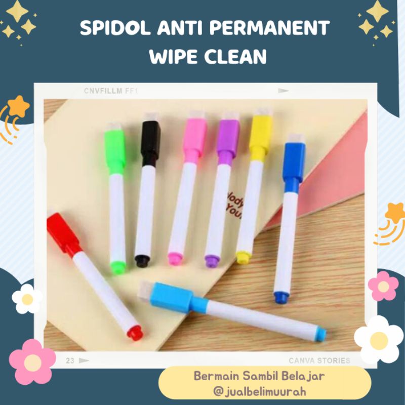 Wipe CLEAN Pens NonPermanent PEN Markers Easy To Erase Markers Safe