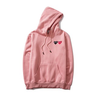 Cdg hot sale logo hoodie