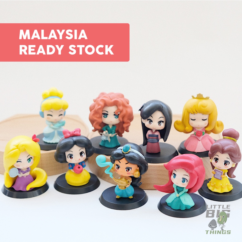 READY STOCK | Q Princess Snow White Ariel Mulan Aurora Jasmine Belle ...