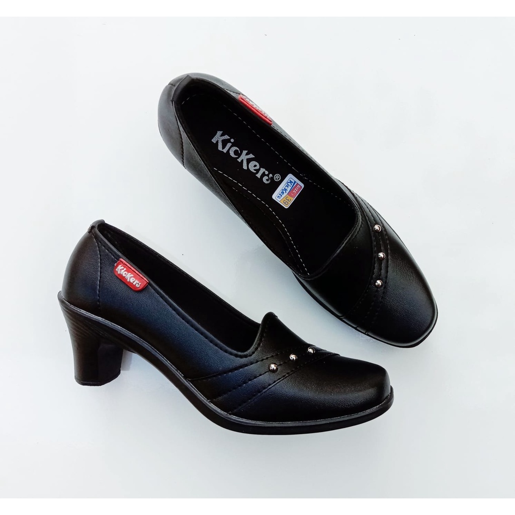 Women's Work Shoes Office HIGH HEELS SEMI Leather HIGH HEELS 5cm