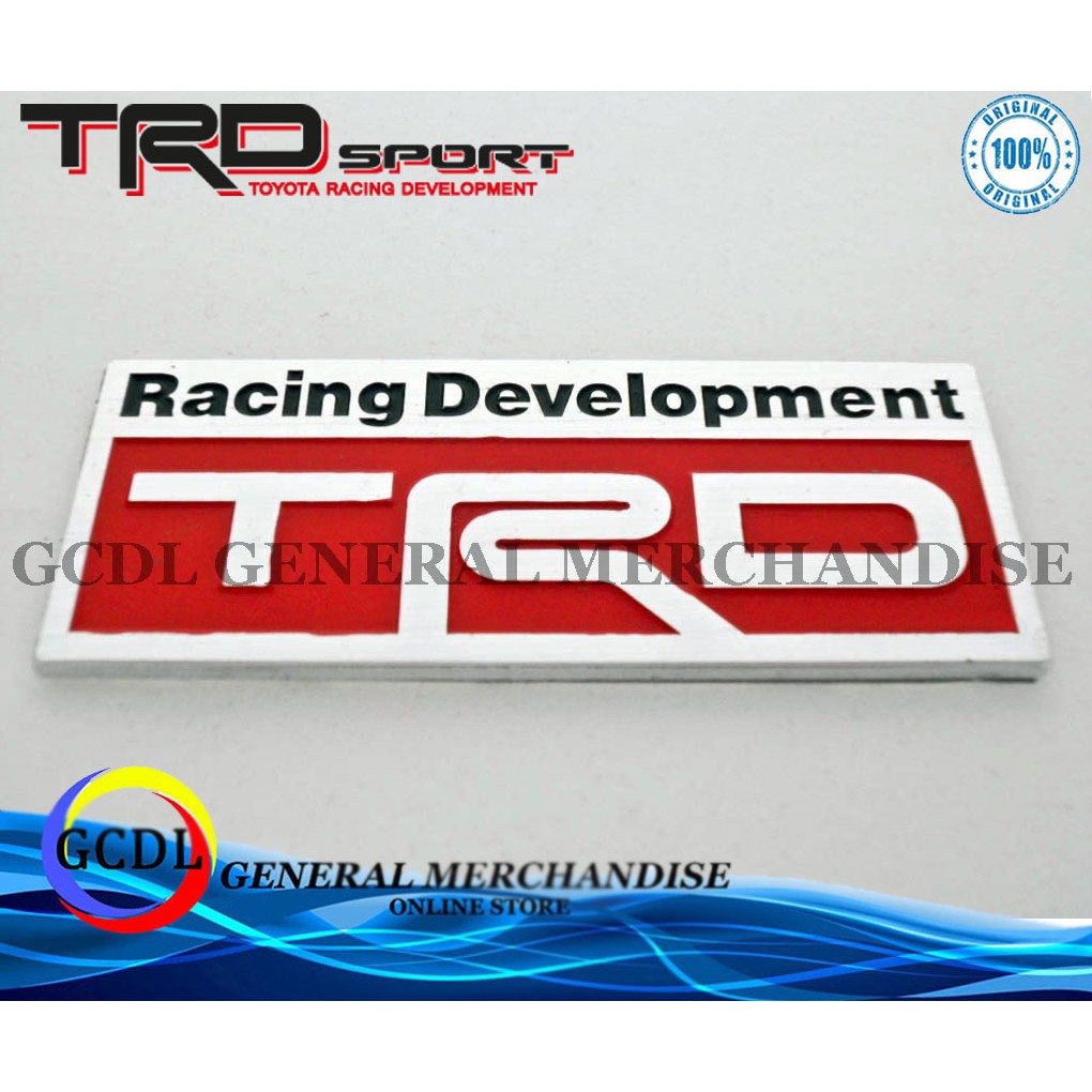 8cm Auto Car Styling 3D Racing Development TRD Sticker Emblem Decal for ...