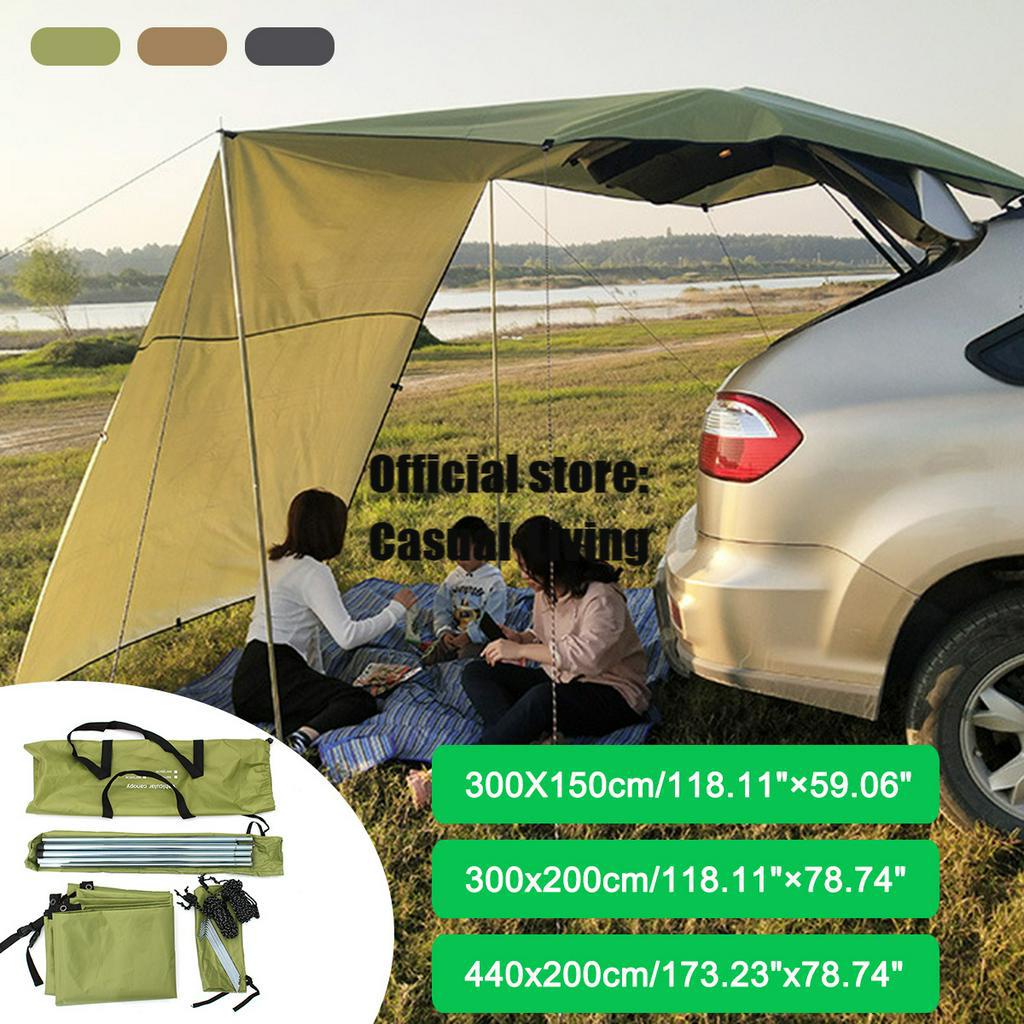 Automobile Rooftop Rain Canopy Awning Waterproof UV Camping Tent
