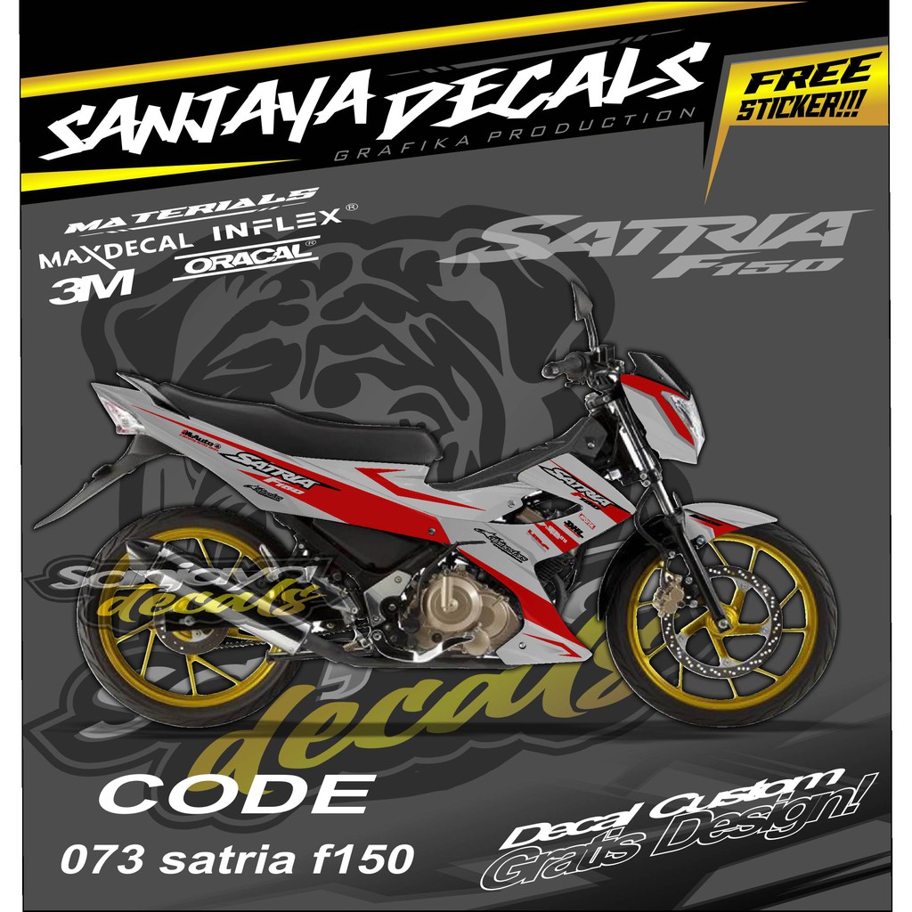 SUZUKI 073 decal sticker satria f150 fullbody designSUZUKI bebas ...