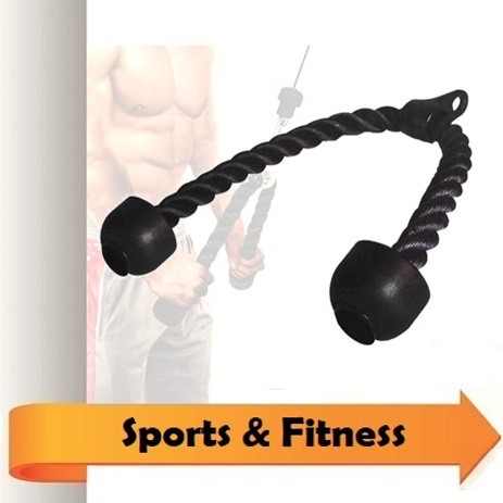 Tricep Rope Fitness Push Pull Down Rope | Shopee Singapore