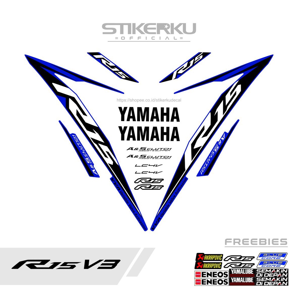 STRIPING STRIPING FOR YAMAHA R15 V3 / STRIPING YZF R15 V3 / SIMLPE ...