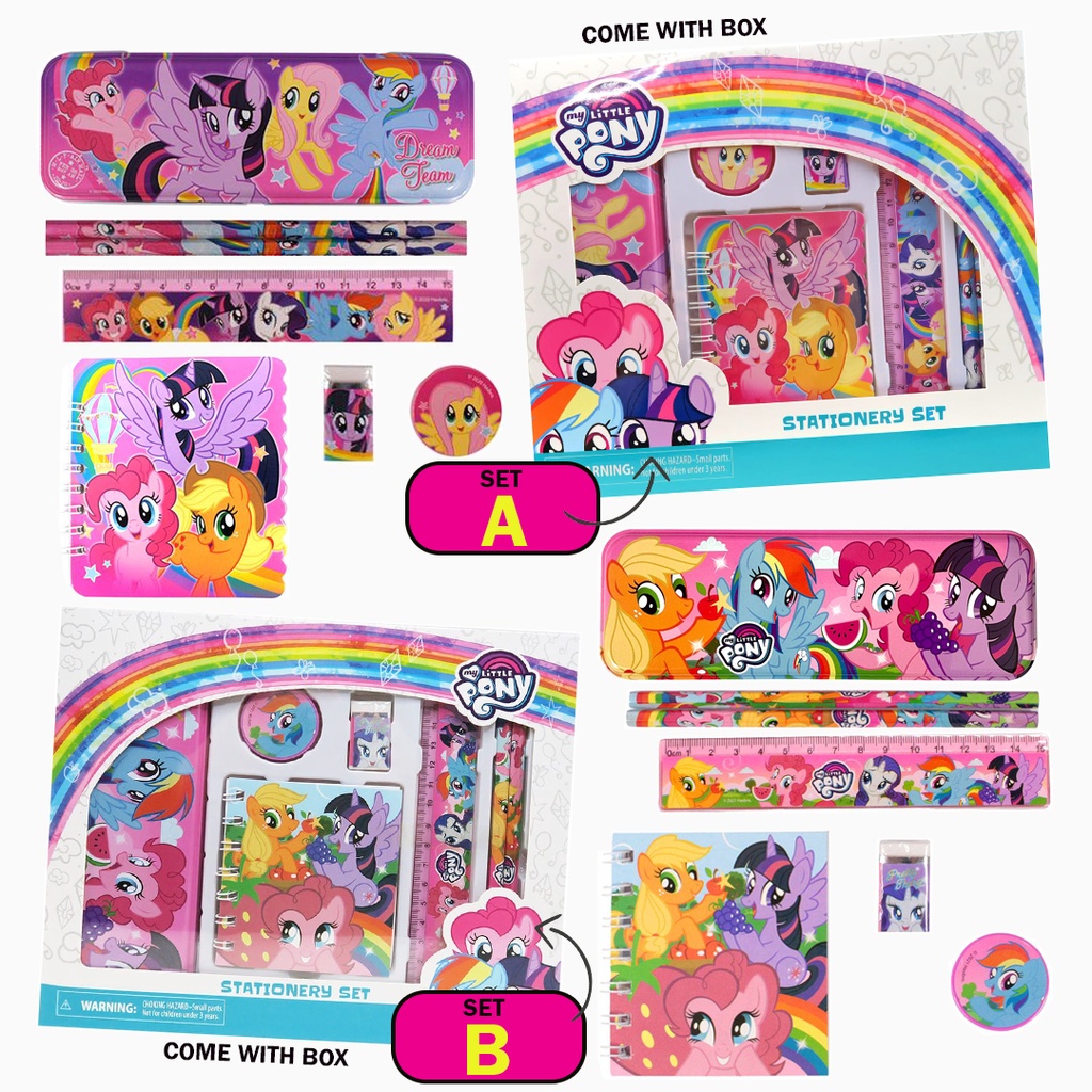 My Little Pony Stationery Set Students Kindergarten School Stationery ...