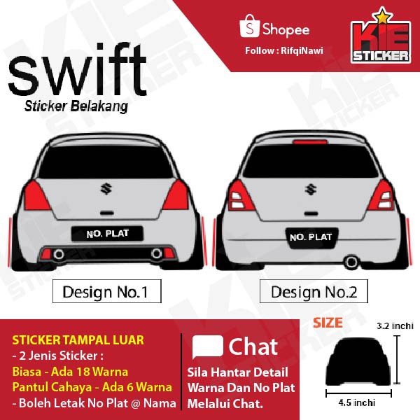 Suzuki Swift Decal -  Singapore