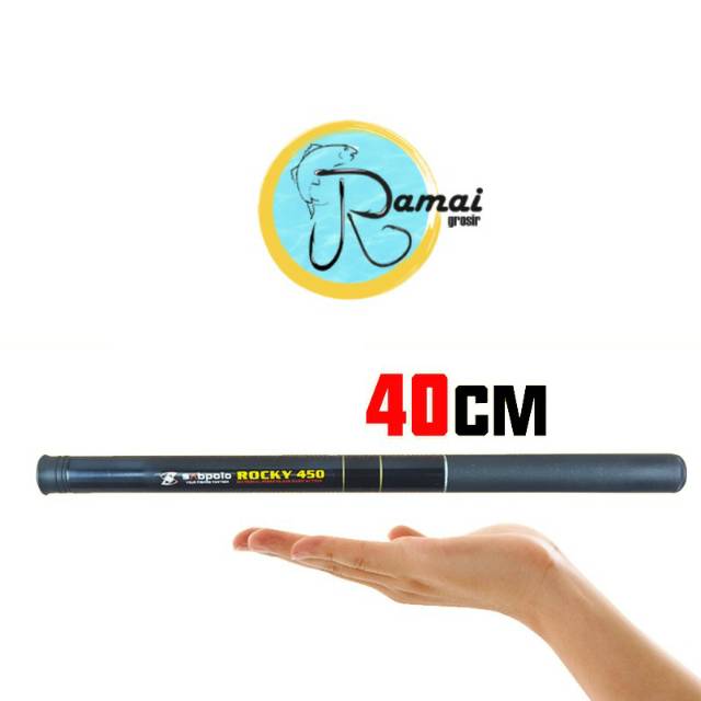 Joran Tegek Ruas Pendek 40cm Rocky Medium Fiber Kagawa Joran Tegek 270-540 ringan Telescopic - Gambar 4