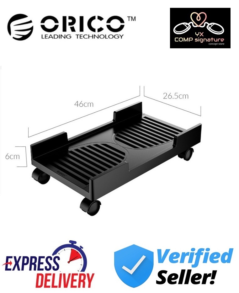 ORICO CPB3 ABS Computer CPU Stand with Wheels Stable Vertical Stand For