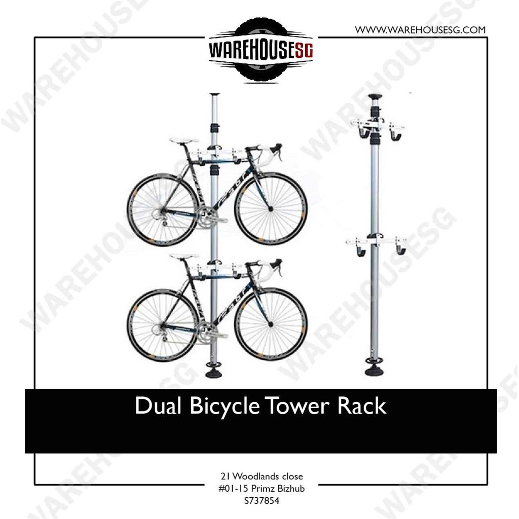 SG SELLER, STORE PICKUP ONLY! Dual Bicycle Tower Rack | Shopee Singapore