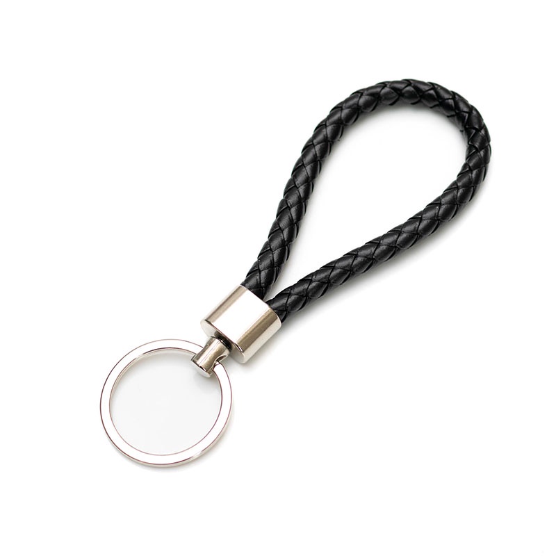 [SG READY STOCK] Braided Rope Keychain Metal Key Ring Key Holder Key