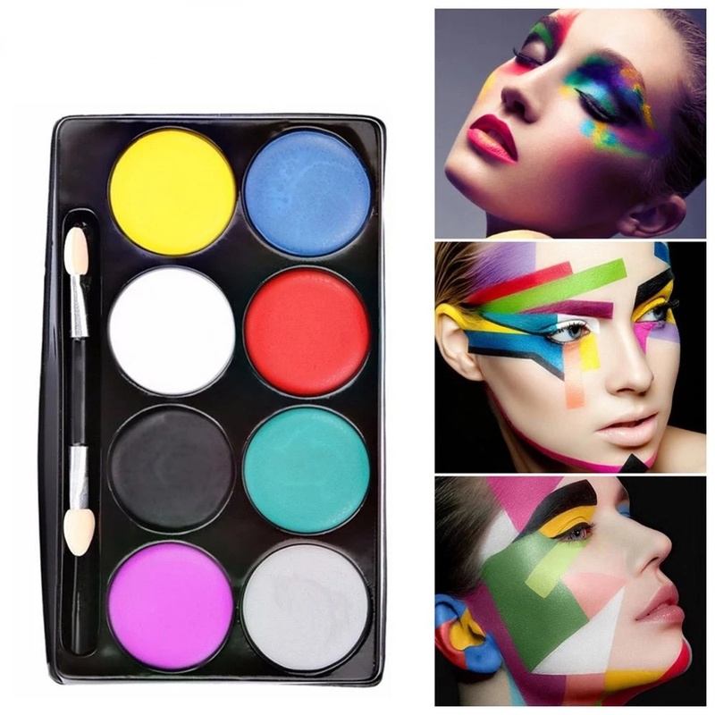 Face Body 8 Colors Painting Stick Cream Makeup UV Light Neon Paint