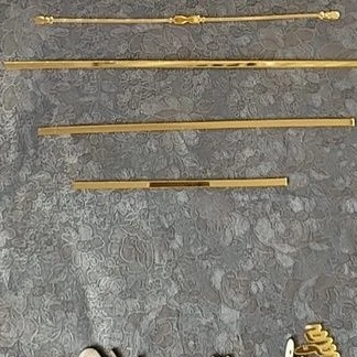 GARIS AKRILIK MIROR GOLD/ROSEGold/SILVER DEKORASI MAHAR/SESERAHAN/ Scrapbook DLL - Gambar 2