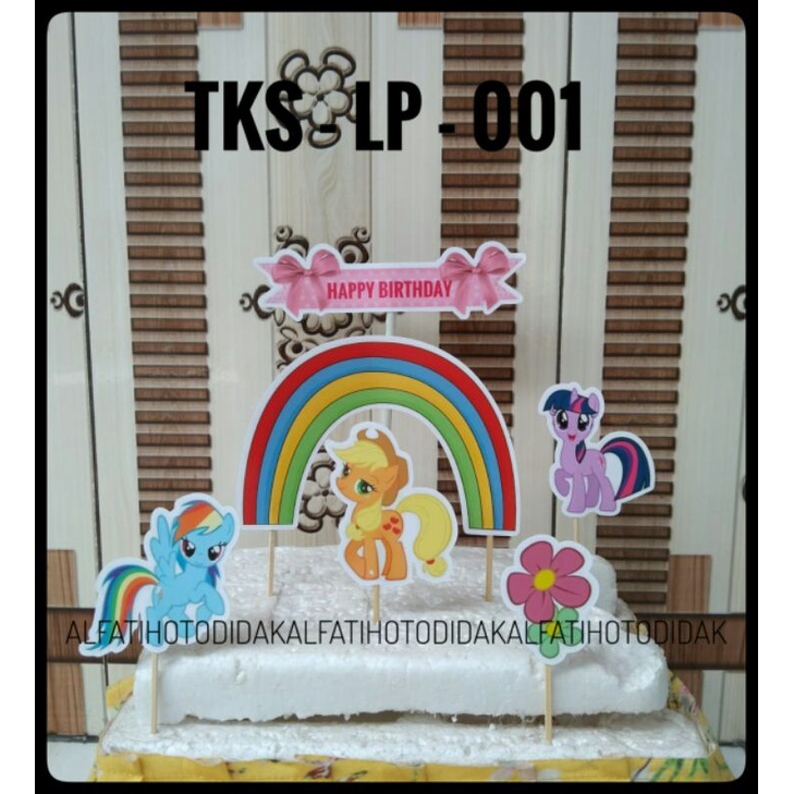 Tks - LP - 001 - TOPPER cake Character LITTLE PONY Package / Birthday ...