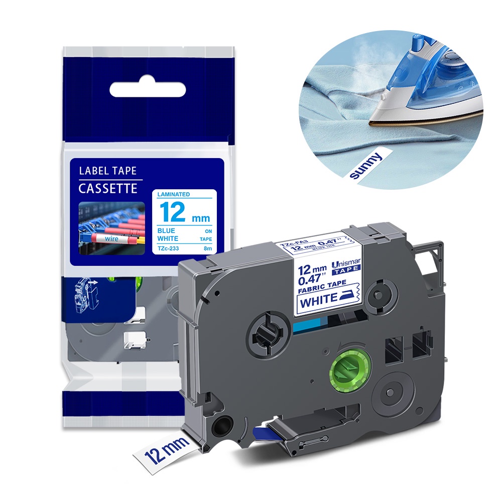 FA3 Fabric Label Tape 12mm*3m Compatible with Brother Fabric Tape Iron