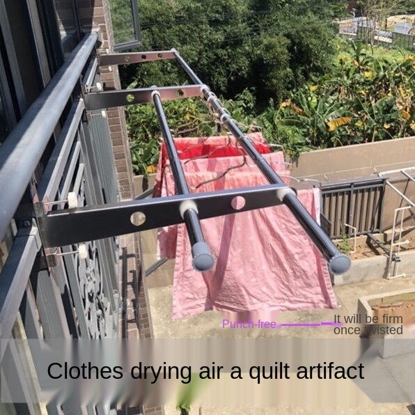 Outside window discount clothes drying rack