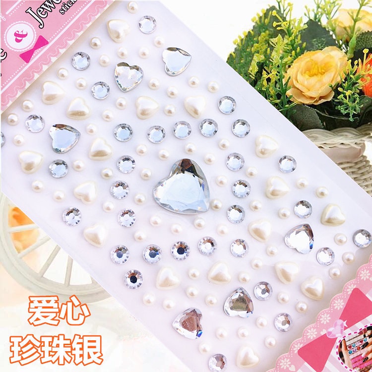 32 styles 3D Gem Stickers diamond Sticker Acrylic Crystal sticker DIY ...