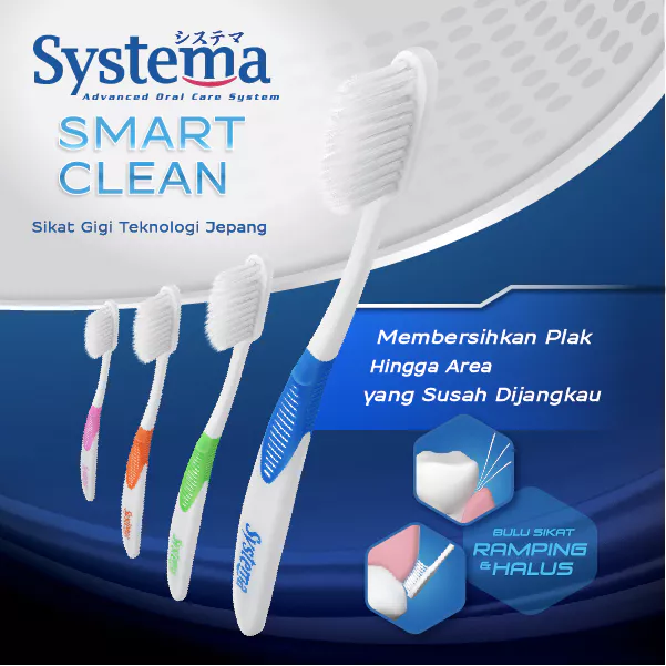 Systema Sikat Gigi Smart Clean Big Head x3 - Gambar 2