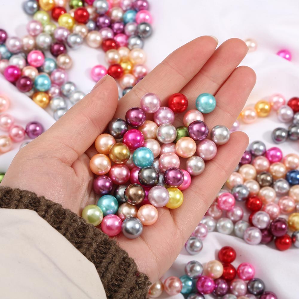3 4 6 8 10mm No Hole Acrylic ABS Imitation Pearl Bead Colorful Round Loose Beads For DIY Craft Clothing Garment Supplies Shopee Singapore