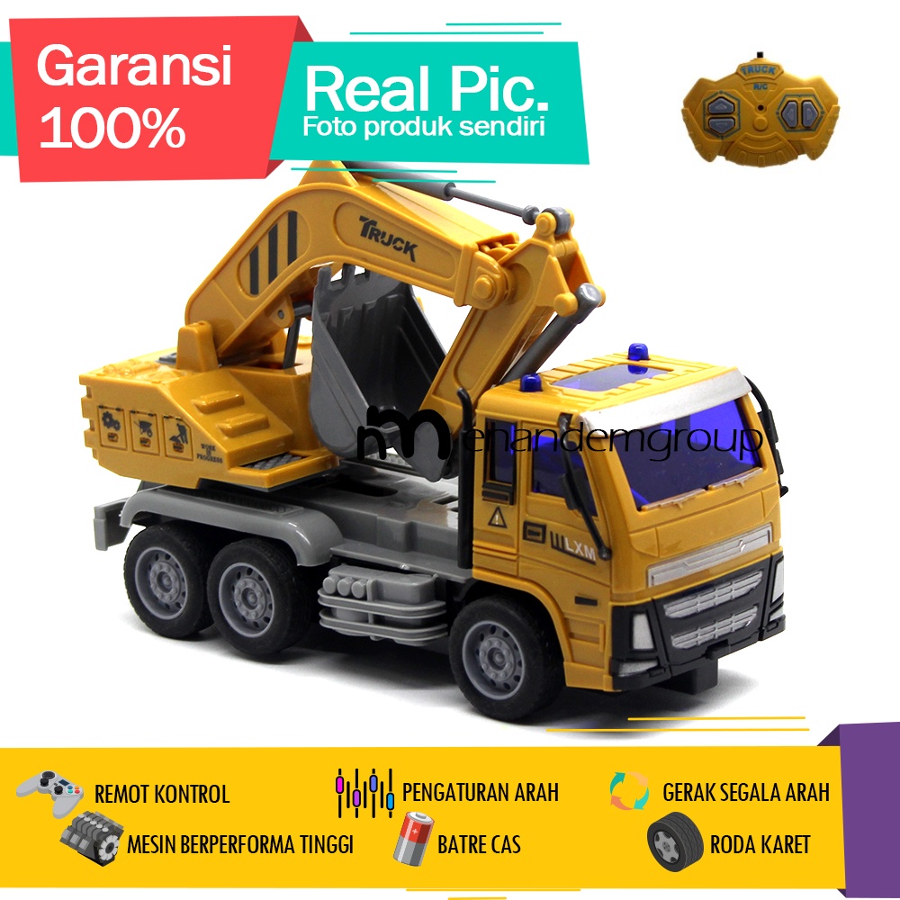 RC Remote Control Car Toy Truck Beko Excavator Heavy Equipment Battery ...