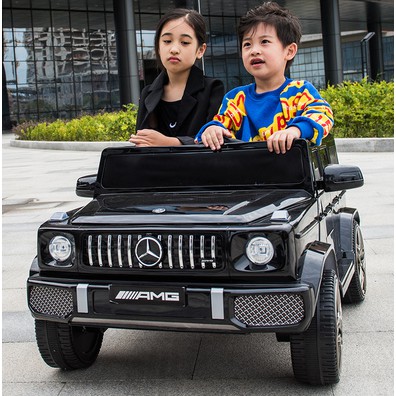 Officially Licensed 2 seater double seat G WAGON battery operated children toddler kid electric ride on car with remote Shopee Singapore