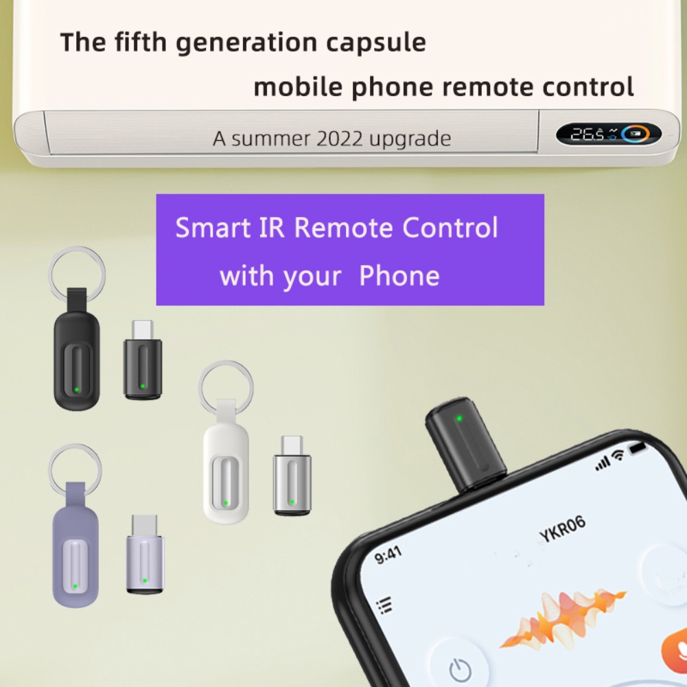 Micro USB Type-C Smart App Remote Control Mobile Infrared Transmitter ...