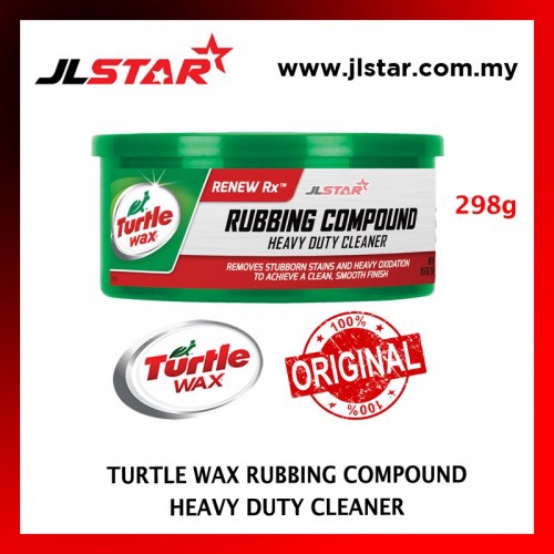 how to use turtle wax rubbing compound heavy duty cleaner