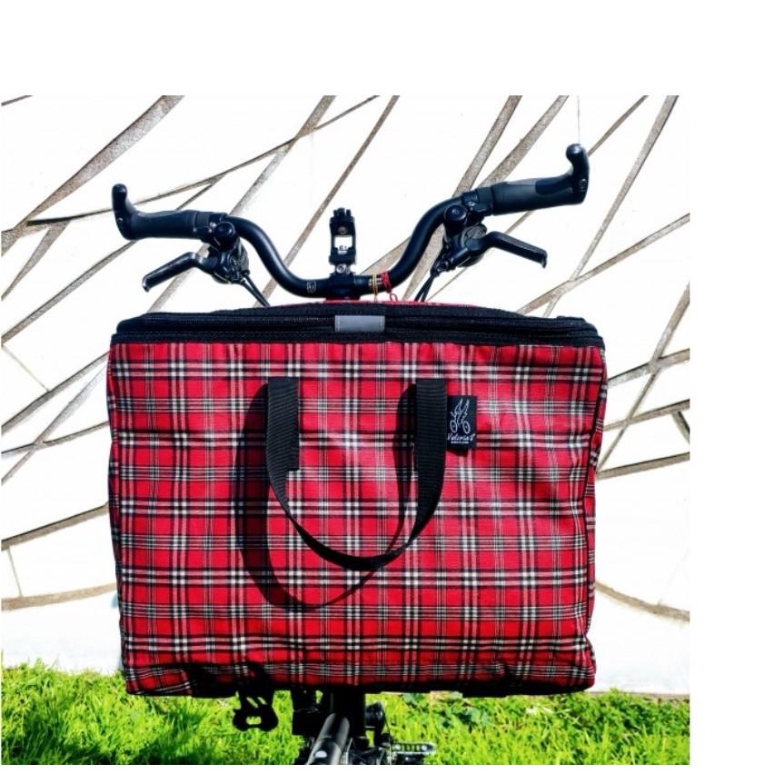 Valeria's Barcelona Bag & Basket for Brompton, 3sixty, Pikes, etc
