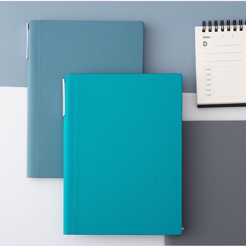 Leather cover good quality notebook complementary pen abbie Lu qdl ...