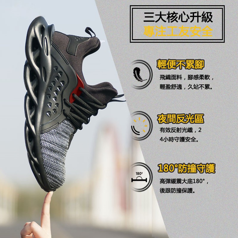 Ultralightweight safety shoes work antismashing and stabresistant