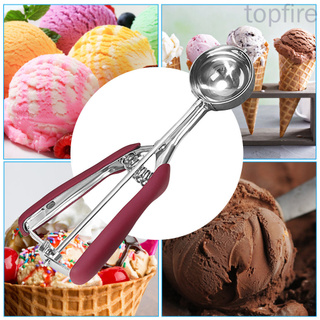Ice Cream Scoop Set Stainless Steel Cookie Scoops With Trigger Release,  Cookie Dough Metal Cupcake Scoop Balls For Meatball, Melon, Muffin, Mashed  Pot