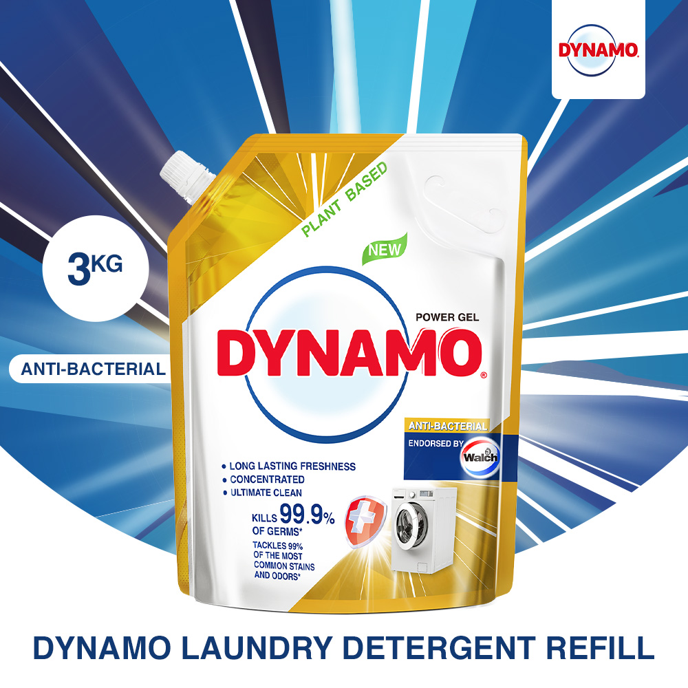 Dynamo PlantBased Laundry Liquid Detergent Refill Pack 3kg Anti