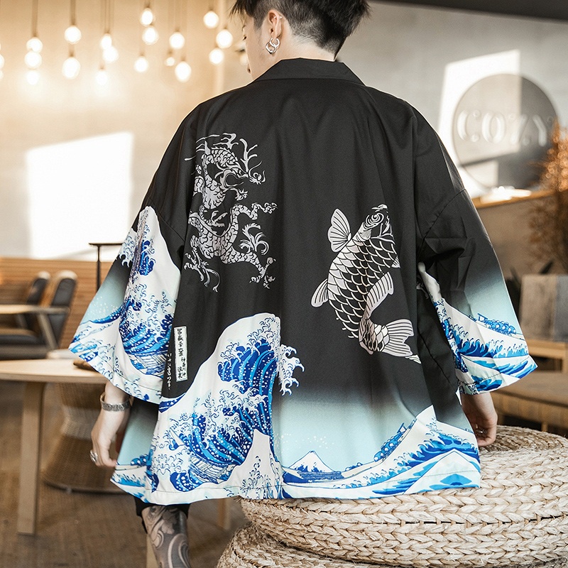 Men's japanese kimono jacket hotsell