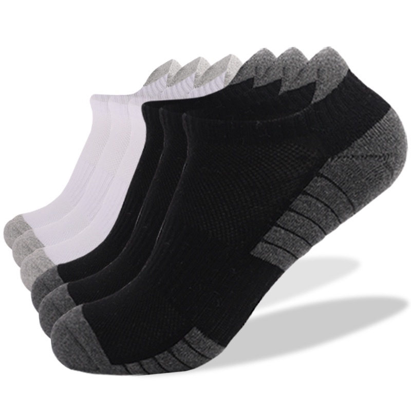 Running socks non-slip combed cotton socks sweat-absorbent breathable ...