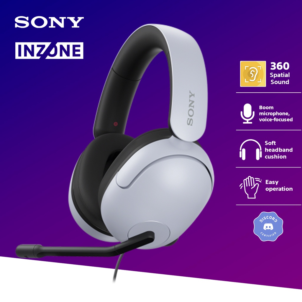 SONY INZONE H3 Wired Gaming Headset Headphone Microphone MDR-G300 - Gambar 3