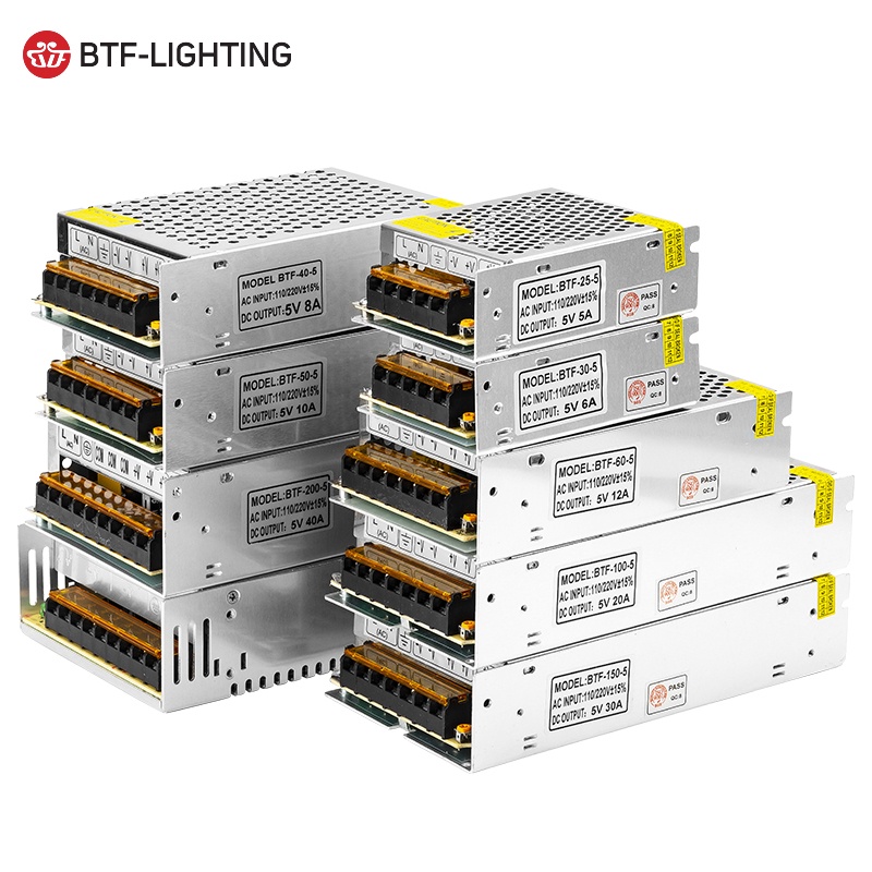 BTF-LIGHTING DC5V 2A 3A 4A 5A 8A 10A 12A 20A 30A 40A 60A Switch LED ...